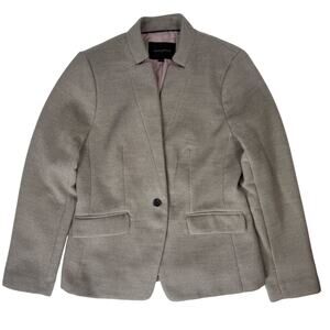 Banana Republic Tan Blazer Women’s 10 Polyester Spandex One-Button Jacket